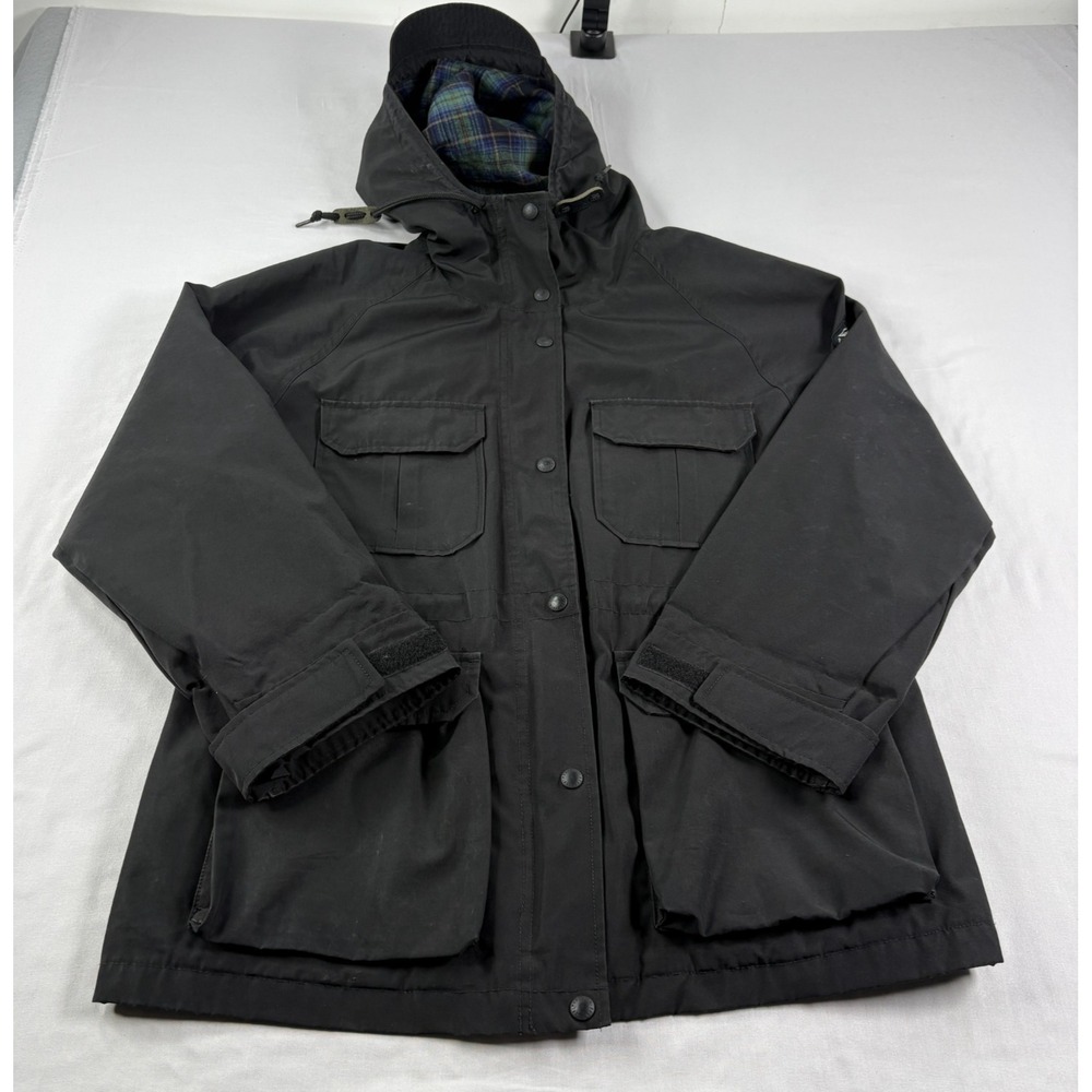 Penfield‎ Jacket Womens M Black Full Zip Utility Rain Water Resistant Lined Coat